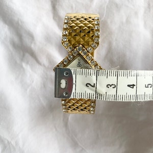 Vintage Bracelet Watch Square Stone Watch image 3