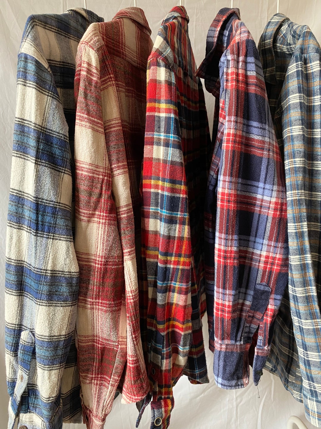 Vintage Flannel Shirts 90s Vintage Mystery Box Vintage Plaid - Etsy