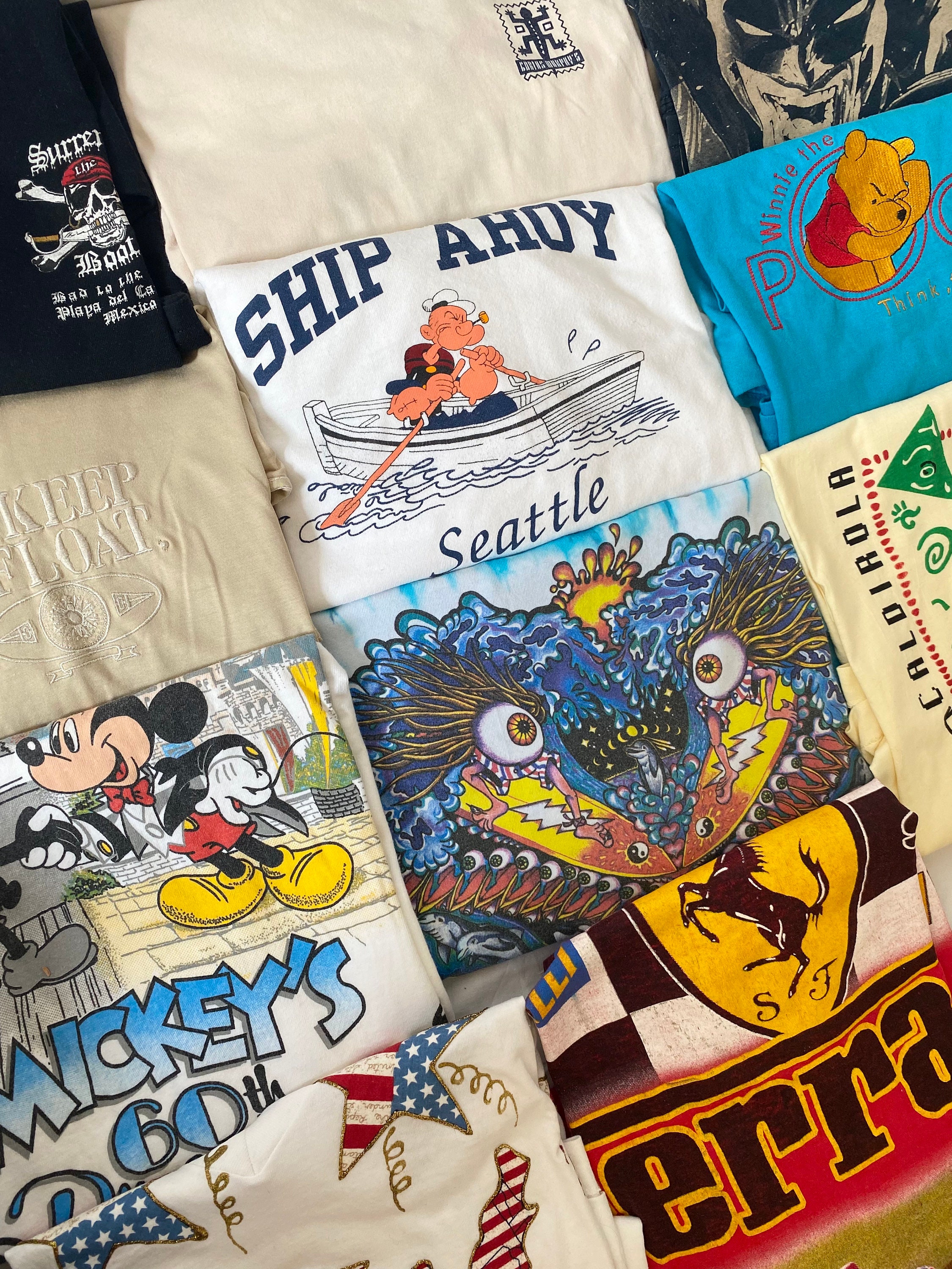 Vintage Sports T-shirts (pro, college) by the bundle-AVAILABLE IN THE  WAREHOUSE ONLY: Bulk Vintage Clothing
