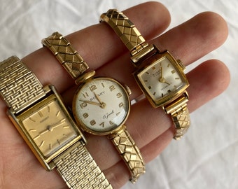 Les montres-bracelets vintage NE FONCTIONNENT PAS ; Montres élégantes vintage pour femmes