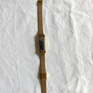 Vintage Dainty Watch Rectangular Thin Watch image 6