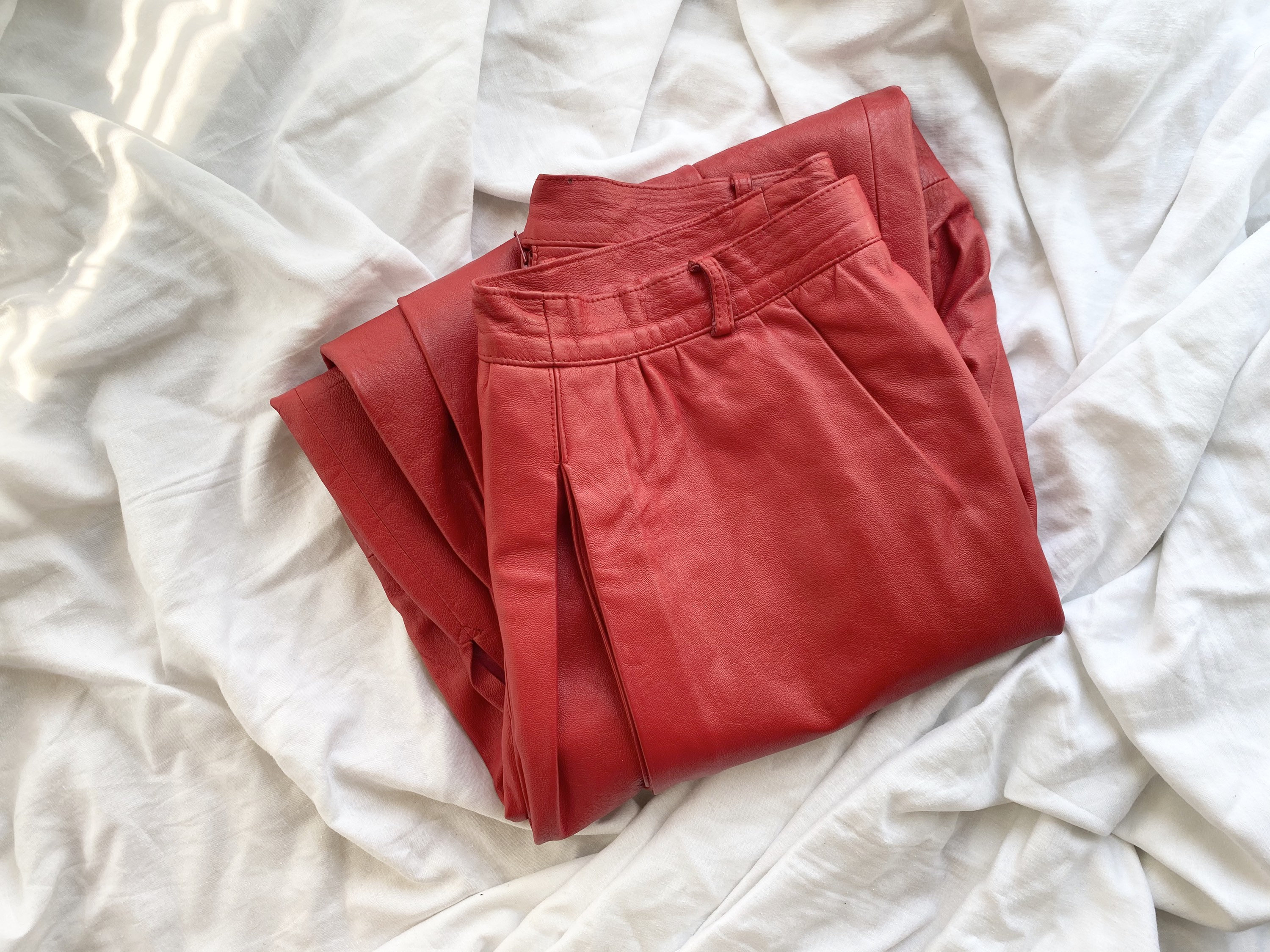 60s Leather Shorts Petite 6 UK / 34 EU 