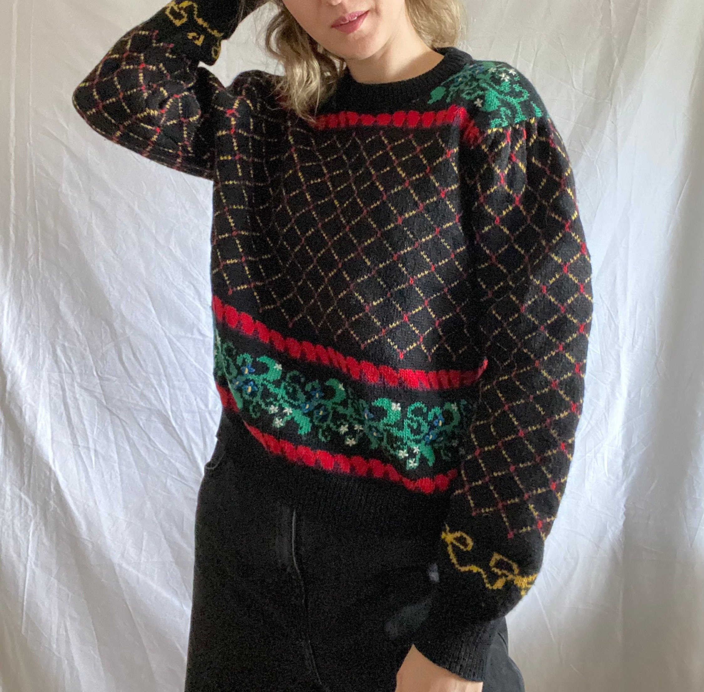Vintage Christmas Sweater Vintage 