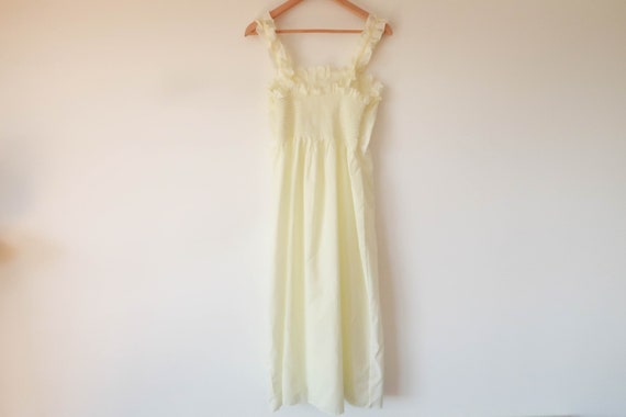 60s Embroidered Gauzy Nightgown ; Vintage Romanti… - image 6