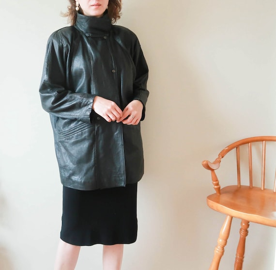Vintage YSL Jacket ; Yves Saint Laurent Leather Ja