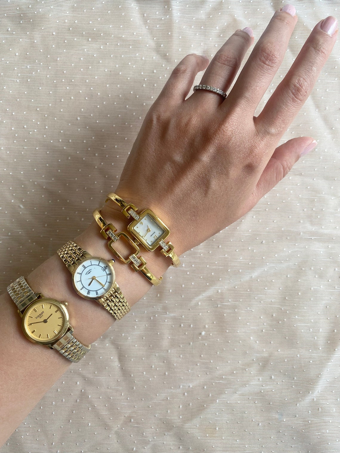 Vintage Bracelet Watches Vintage Womens Watch Cocktail Etsy