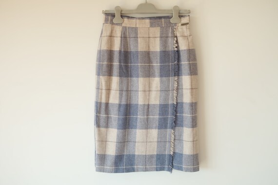 Tartan Wool Pastel Skirt 40 EU / 12 UK / 8 US Siz… - image 4