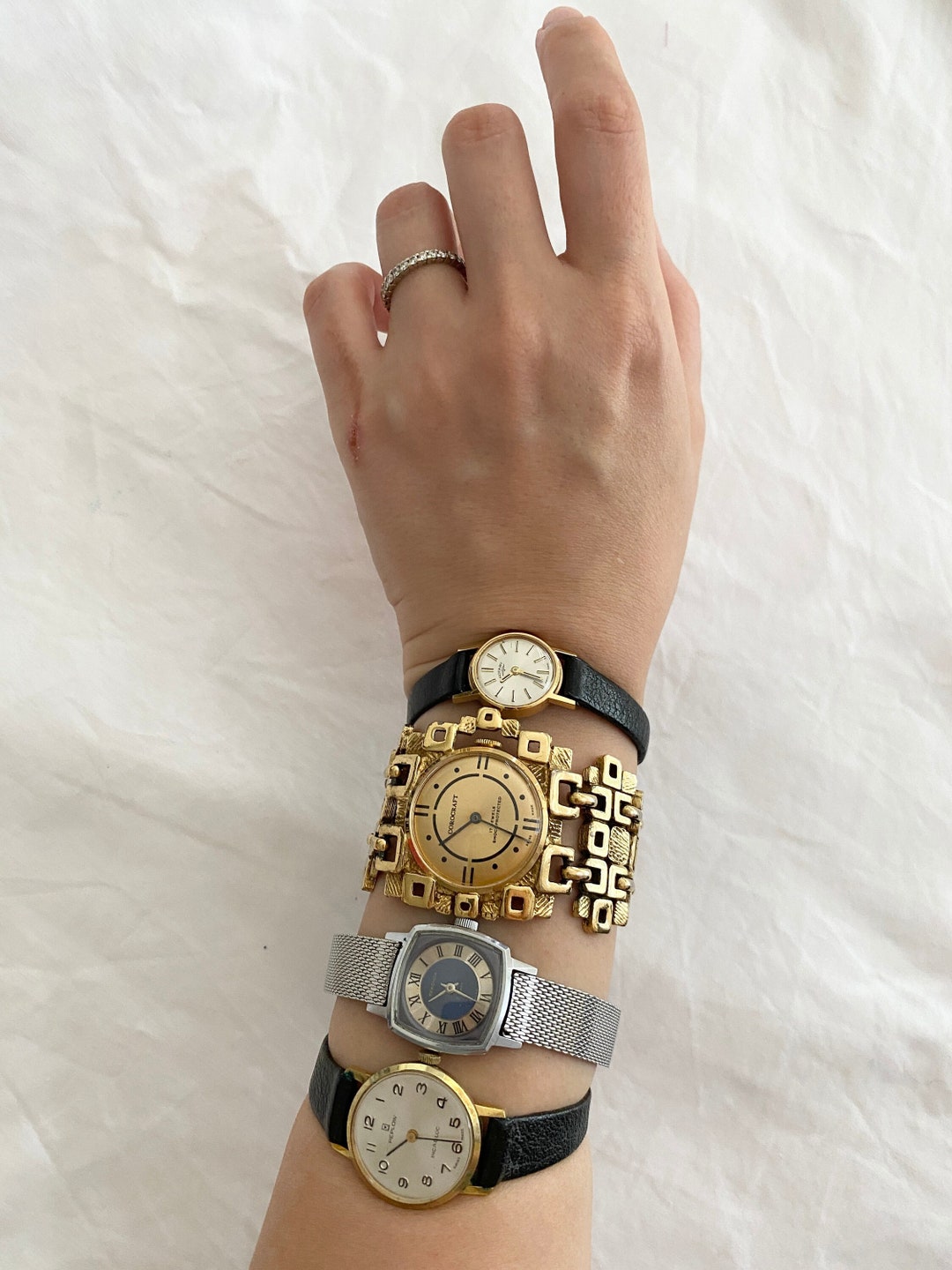 Vintage Bracelet Watches Cocktail Watch Vintage Womens Etsy UK