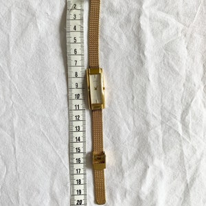 Vintage Dainty Watch Rectangular Thin Watch image 5