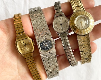 Les montres-bracelets vintage NE FONCTIONNENT PAS ; Montres élégantes vintage pour femmes