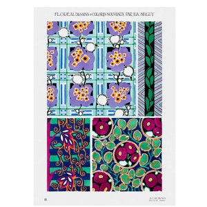Emile-Allain Seguy : Floreal - New Designs and Colors, Plate 19 (1924) - Giclee Fine Art Print - Framed/Unframed/Canvas
