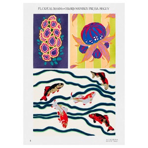 Emile-Allain Seguy : Floreal - New Designs and Colors, Plate 6 (1924) - Giclee Fine Art Print - Framed/Unframed/Canvas