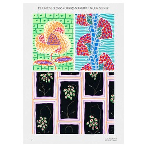 Emile-Allain Seguy : Floreal - New Designs and Colors, Plate 17 (1924) - Giclee Fine Art Print - Framed/Unframed/Canvas
