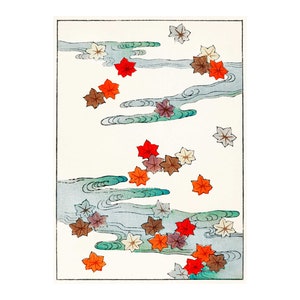 Autumn and water illustration from Bijutsu Sekai (1893-1896) by Watanabe Seitei Fine Art Print - Framed/Unframed