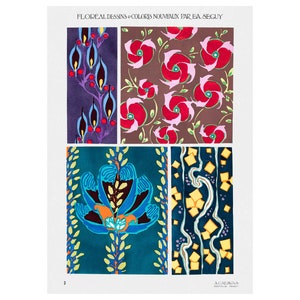 Emile-Allain Seguy : Floreal - New Designs and Colors, Plate 3 (1924) - Giclee Fine Art Print - Framed/Unframed/Canvas