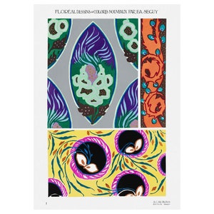 Emile-Allain Seguy : Floreal - New Designs and Colors, Plate 1 (1924) - Giclee Fine Art Print - Framed/Unframed/Canvas