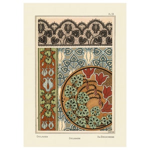 Plants and Their Application to Ornament : Cyclamen (1896) - Giclee Fine Art Print - Framed/Unframed/Canvas