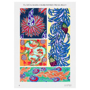 Emile-Allain Seguy : Floreal - New Designs and Colors, Plate 18 (1924) - Giclee Fine Art Print - Framed/Unframed/Canvas