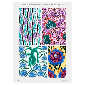 Emile-Allain Seguy : Floreal - New Designs and Colors, Plate 9 (1924) - Giclee Fine Art Print - Framed/Unframed/Canvas