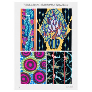 Emile-Allain Seguy : Floreal - New Designs and Colors, Plate 5 (1924) - Giclee Fine Art Print - Framed/Unframed/Canvas