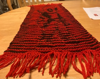 PDF Digital Download, Illusion Deadpool Scarf Knitting Pattern