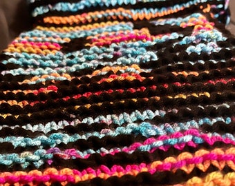 PDF Digital Download, Illusion Skull Scarf Knitting Pattern