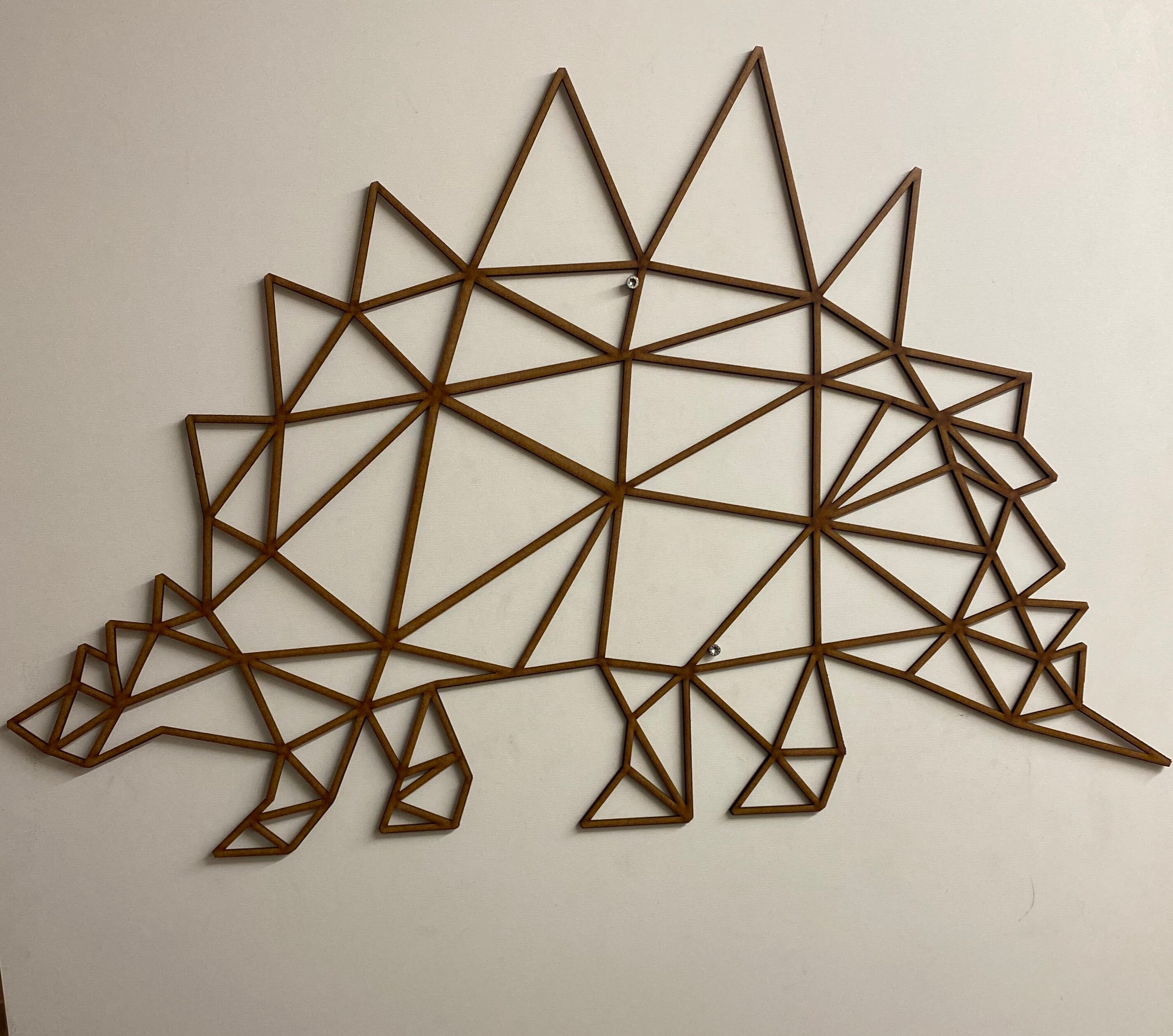 Dinosaure Stégosaure Géométrique Géant 67cm