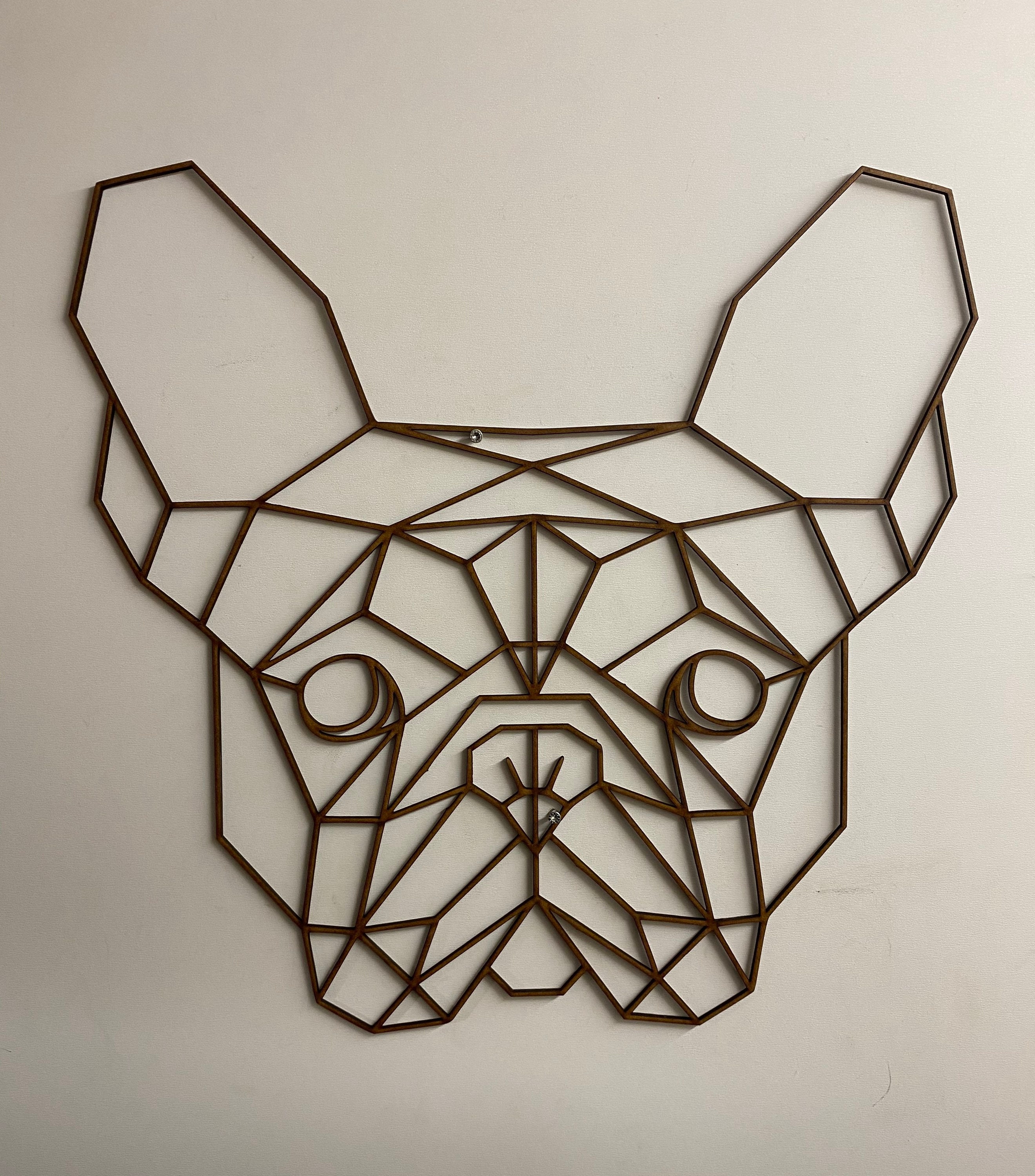 Chien Bouledogue Français Géométrique Géant