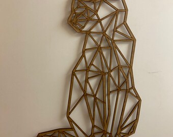 Chat Geometrique Etsy France
