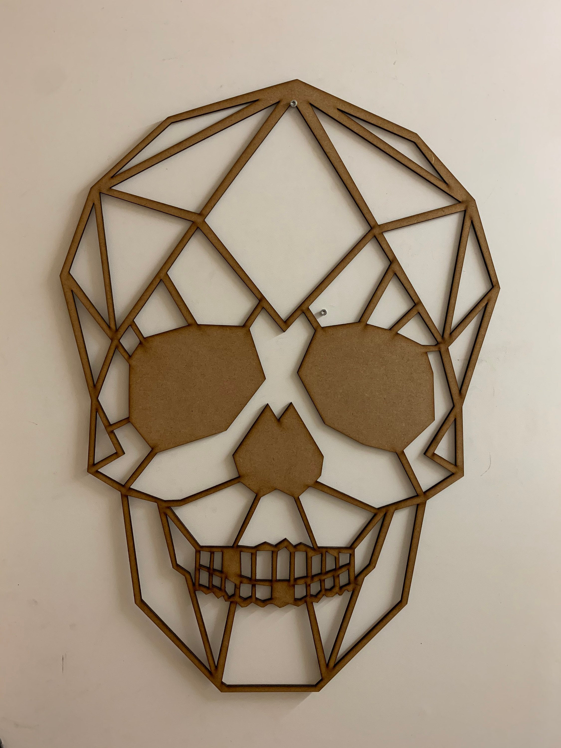 Crâne Géométrique Géant 66 cm