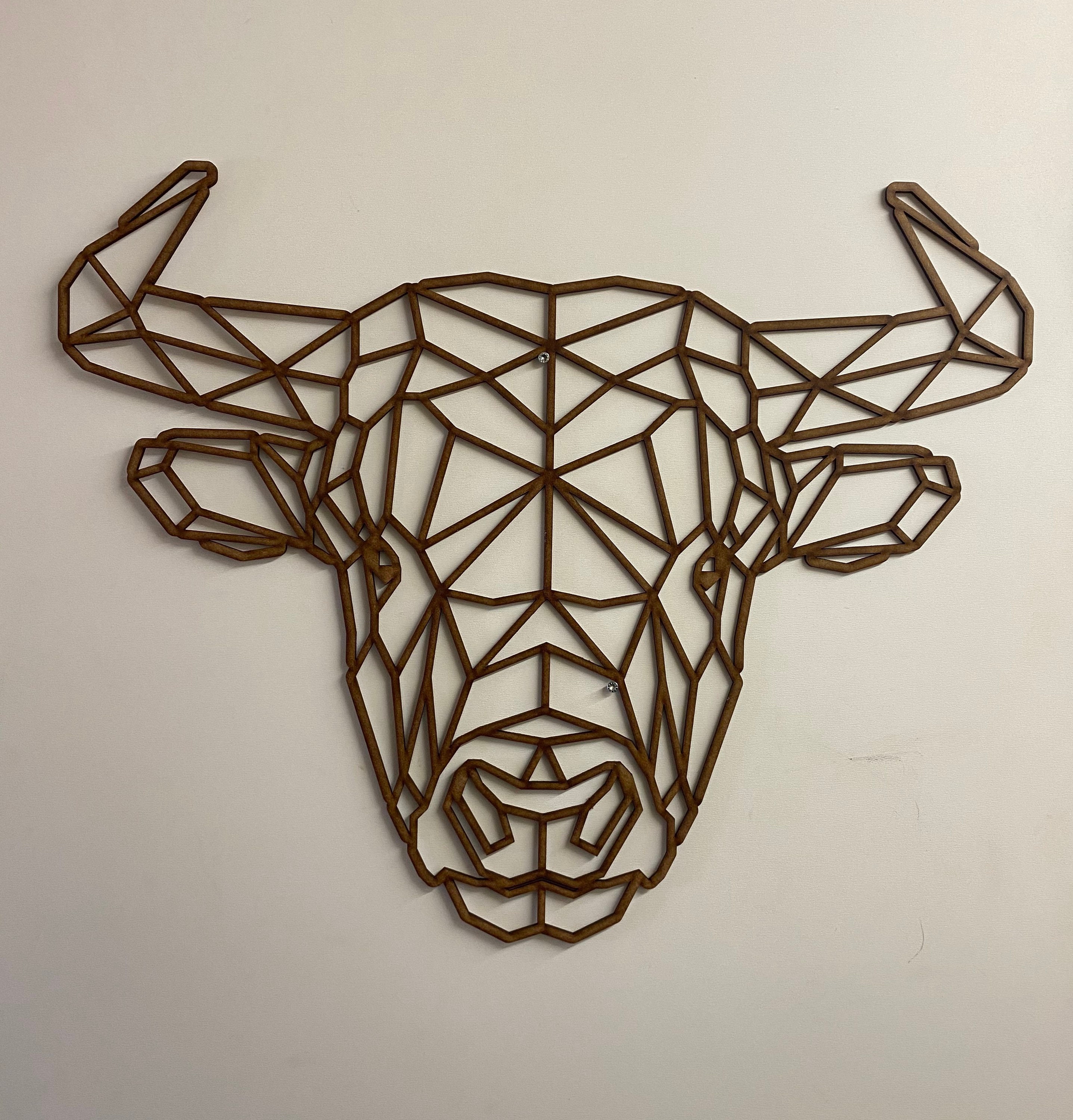 Taureau Géométrique Géant 59 cm