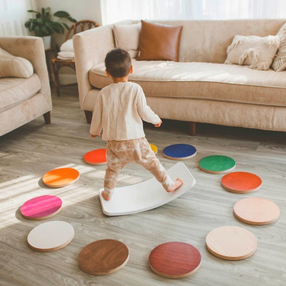 Wooden Stepping Stones, Montessori Toy, Wooden Toys for Kids