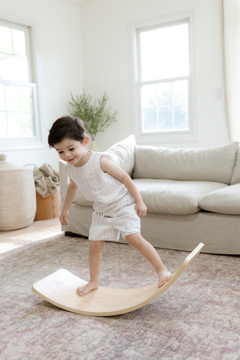 Easter Gift for Kids - Eco-Friendly Wooden Balance Board for Fun Active Play, Balance and Coordination Development, Perfect Easter Day Toy for Children