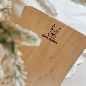 Bunny Hopkins® Montessori Wooden Balance Board for Kids | Wobble Board | Easter Gift for Kids | Waldorf Toy | Handcrafted in USA image 12