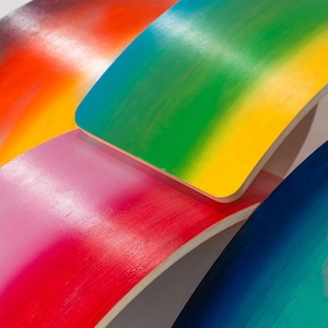 Bunny Hopkins® Montessori Wooden Balance Board for Kids | Wobble Board | Easter Gift for Kids | Waldorf Toy | Handcrafted in USA image 8