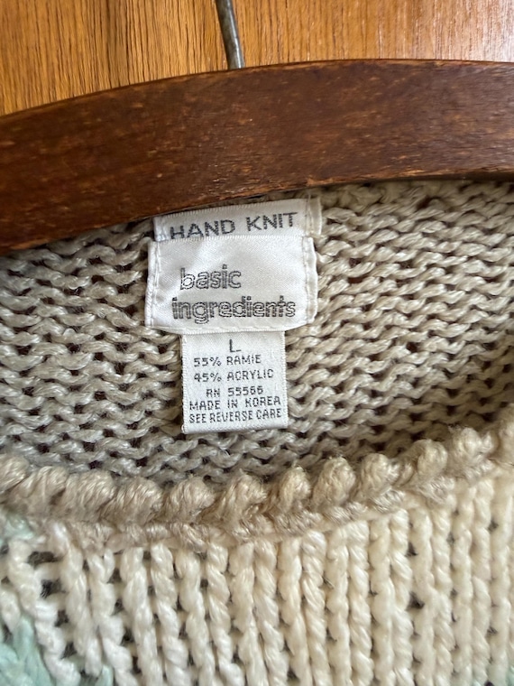 Vintage Basic Ingredients Granny Core Sweater Han… - image 2