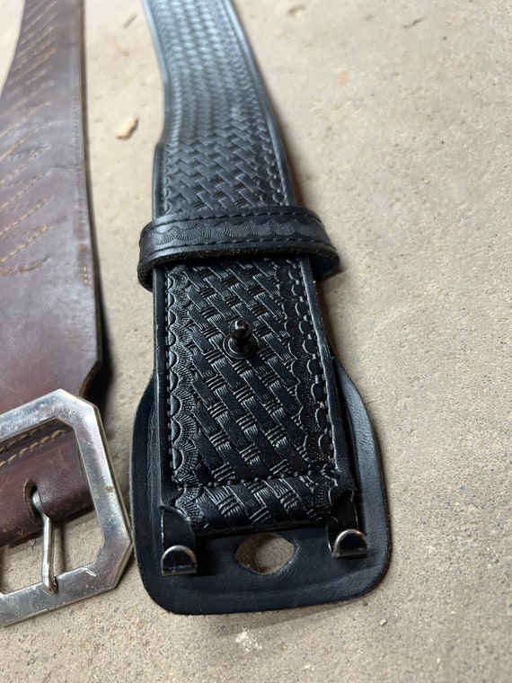 Vintage Leather Gun Belts Gem