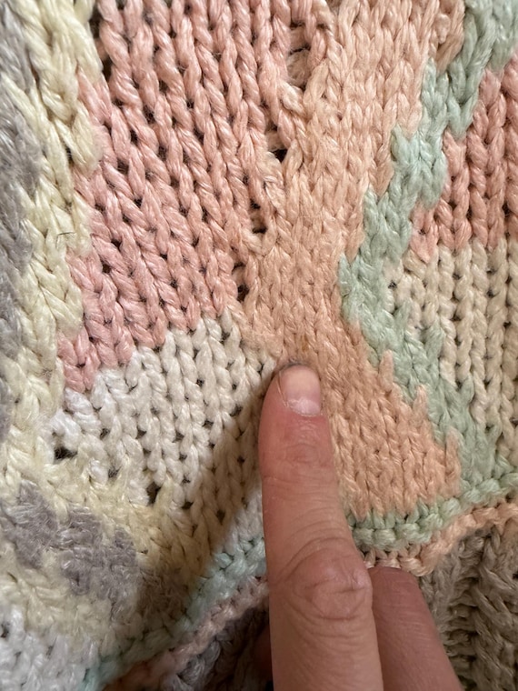 Vintage Basic Ingredients Granny Core Sweater Han… - image 4