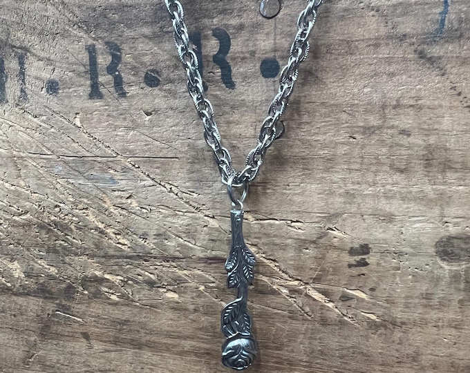 Handmade Silver Spoon Necklace