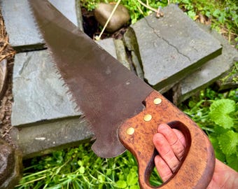Antique Hand Saw, Timber Crosscut Saw, Tree Bucking & Felling