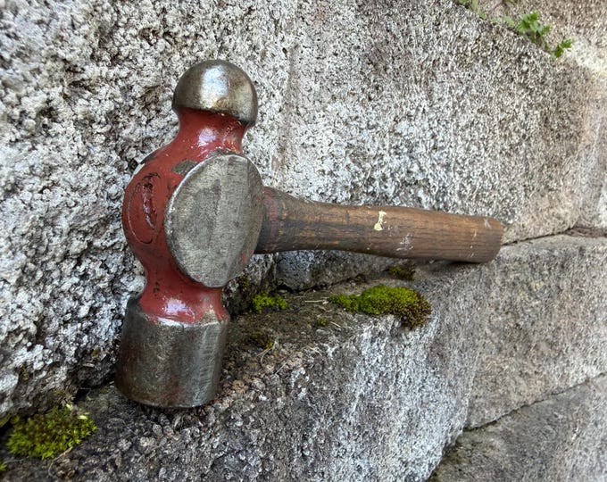 Vintage Unmarked Small Ball Peen Jewelers Hammer