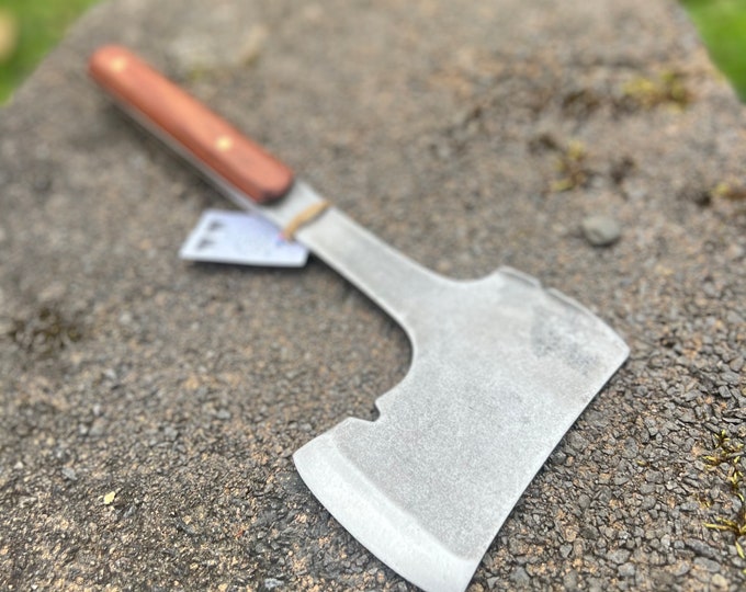 Utica Knives Hatchet, with new exotic wood handle