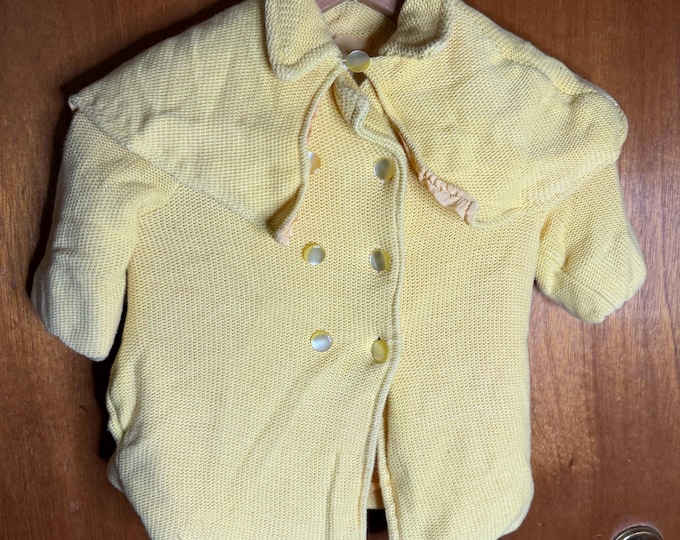 Vintage Toddler Yellow Coat