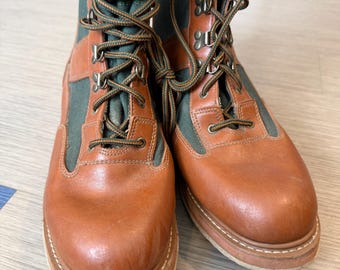 Vintage Orvis Leather Duck Hunting Boots, Size 13, Felt-Bottom Sole
