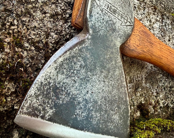 Vintage Restored Stiletto Claw Hatchet, Vintage King Brand Handle