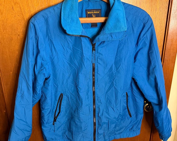 Vintage Woolrich Jacket, Blue, Size Medium-Large
