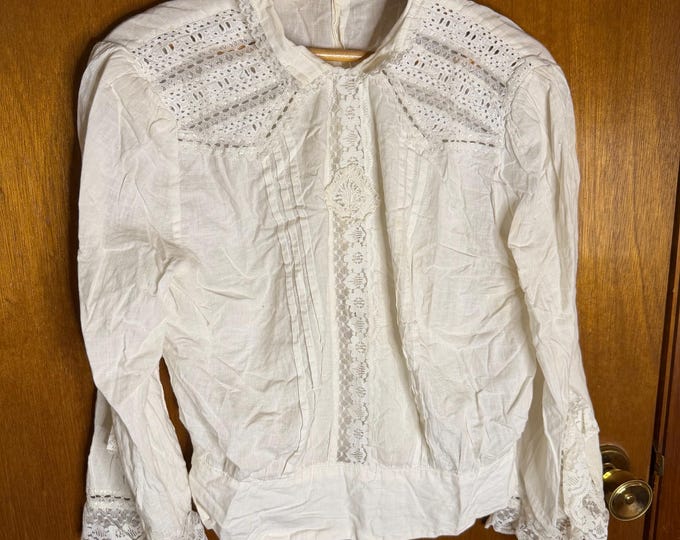 Vintage KE White Womens Blouse