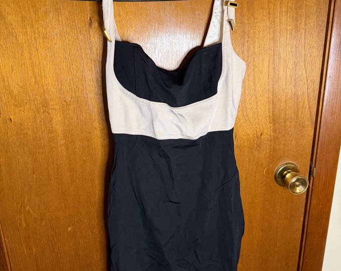 Vintage White/Black Womens Dress