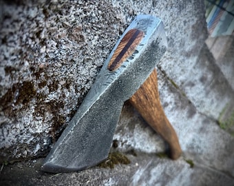 Vintage Hudson Bay Camp Axe, True Temper Woodsman Head Green Arrow Handle