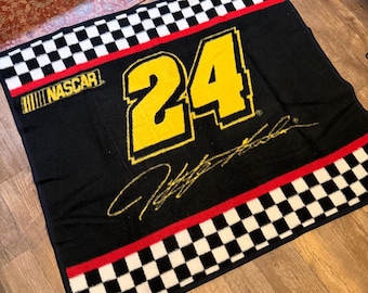 Vintage NASCAR Throw Blanket, #24